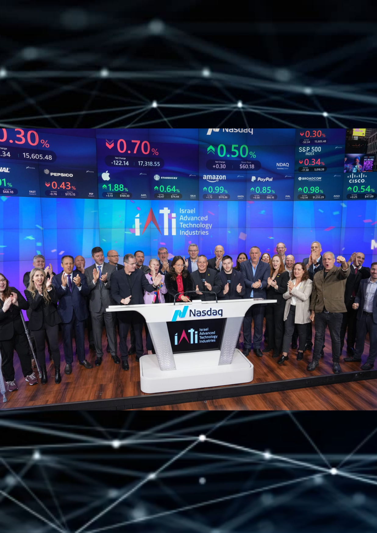 IATI Rings in Israeli Innovation and Resilience at Nasdaq Ceremony